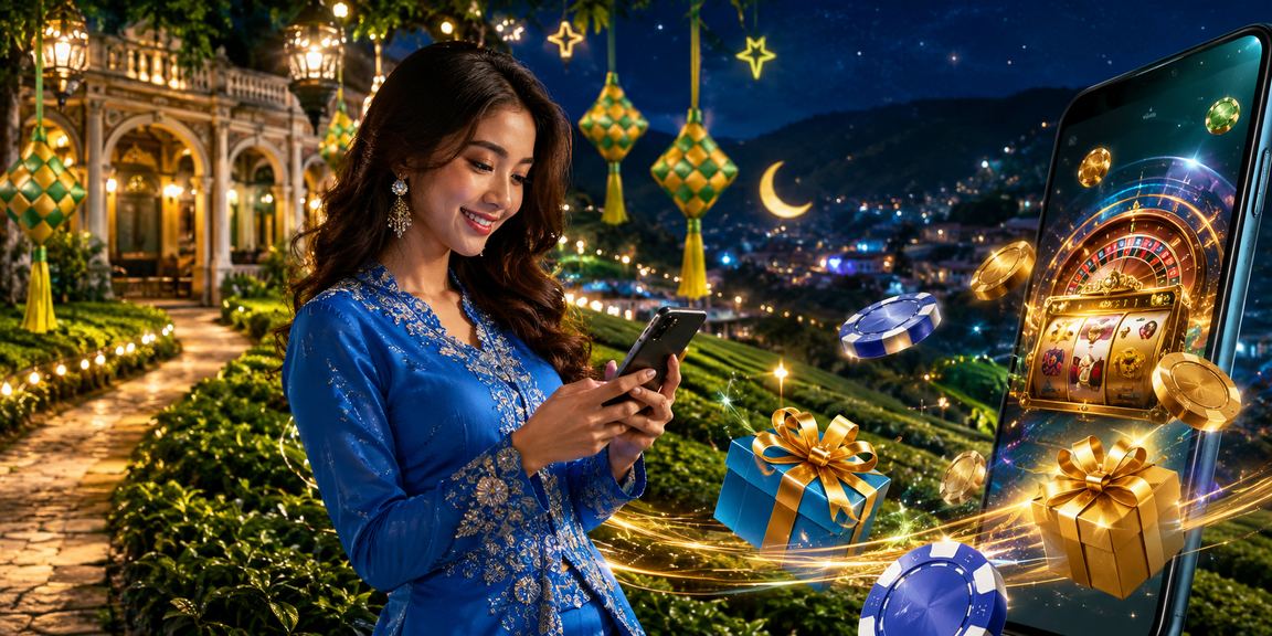 Pengguna Malaysia berbaju kurung menggunakan aplikasi kasino mudah alih ar66